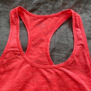 ATHLETA orange striped workout tank